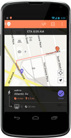 MOOVIT screen